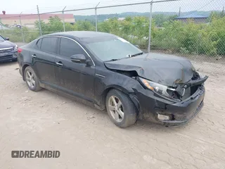 2014 Kia Optima LX with VIN 5XXGM4A74EG278458, listed as a IAAI auction lot 42441115 with 151,917 mi miles and . Bid and sale history available at DreamBid. Image 1.