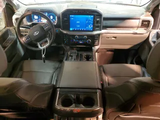 2023 Ford F-150 XL with VIN 1FTEW1EP9PKF30448, listed as a Copart auction lot 44370485 with 35,624 mi miles and Salvage Title. Bid and sale history available at carsss.com. Image 8.