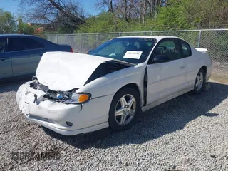 2004 Chevrolet Monte Carlo SS Supercharged with VIN 2G1WZ121749159033, listed as a IAAI auction lot 42054942 with 119,326 mi miles. Bid and sale history available at carsss.com. Image 19.