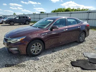 2019 Kia Optima LX with VIN 5XXGT4L32KG363730, listed as a Copart auction lot 58464945 with 129,727 mi miles and Salvage title. Bid and sale history available at DreamBid. Image 1.