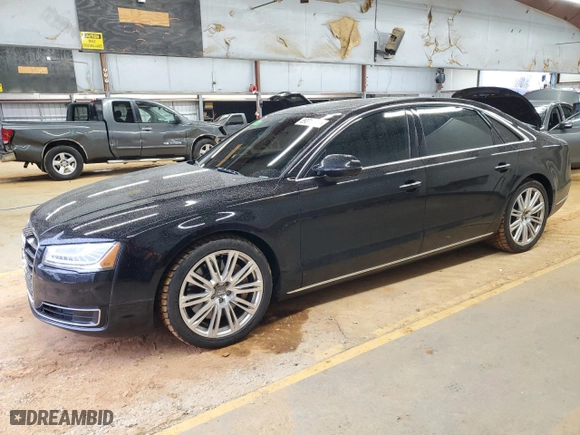 2016 Audi A8 L 3.0T with VIN WAU34AFD4GN009134, listed as a Copart auction lot 89312175 with 164,842 mi miles and Clean Title. Bid and sale history available at carsss.com. Image 1.