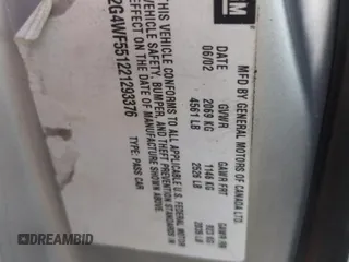 2002 Buick Regal GS с VIN 2G4WF551221293376, выставлен на аукционе Copart как лот 50914765 с пробегом Не указан миль и Списание • Salvage title. История ставок и продаж доступна на DreamBid. Изображение 13.
