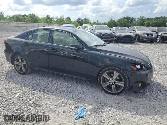 2012 Lexus IS 250 with VIN JTHBF5C21C5166406, listed as a Copart auction lot 55521305 with 123,708 mi miles and Salvage title. Bid and sale history available at DreamBid. Image 4.