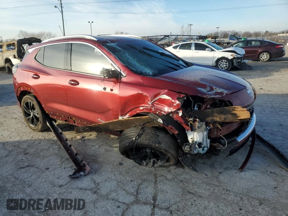 2024 Buick Encore GX Avenir with VIN KL4AMGSL6RB073085, listed as a Copart auction lot 86503654 with 4,528 mi miles and Salvage title. Bid and sale history available at DreamBid. Image 4.