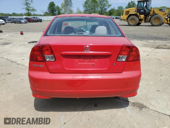 2005 Honda Civic VP z VIN 1HGES163X5L028984, wystawiony jako Copart lot #55120255 z przebiegiem Nie podano mil oraz Szkoda całkowita • Salvage title. Historia ofert i sprzedaży dostępna na DreamBid. Obrazek 6.
