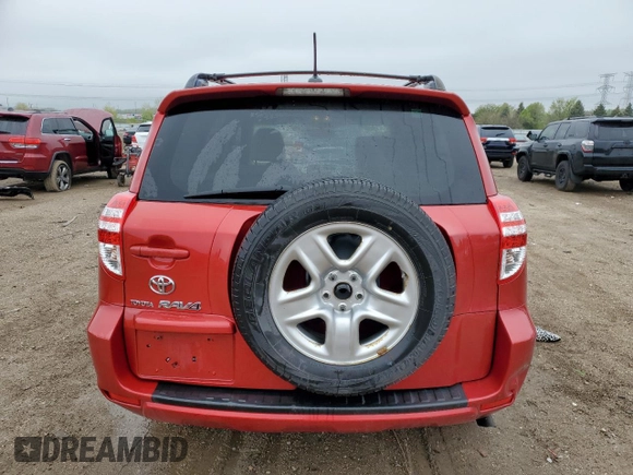 2010 Toyota RAV4 with VIN JTMZF4DV9A5026622, listed as a Copart auction lot 55025685 with 184,097 mi miles and Salvage title. Bid and sale history available at DreamBid. Image 6.