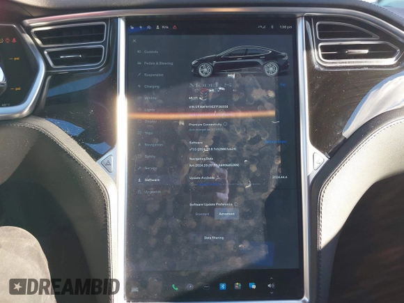 2014 Tesla Model S 60 with VIN 5YJSA1H1XEFP36008, listed as a IAAI auction lot 41287240 with 48,171 mi miles and . Bid and sale history available at DreamBid. Image 19.