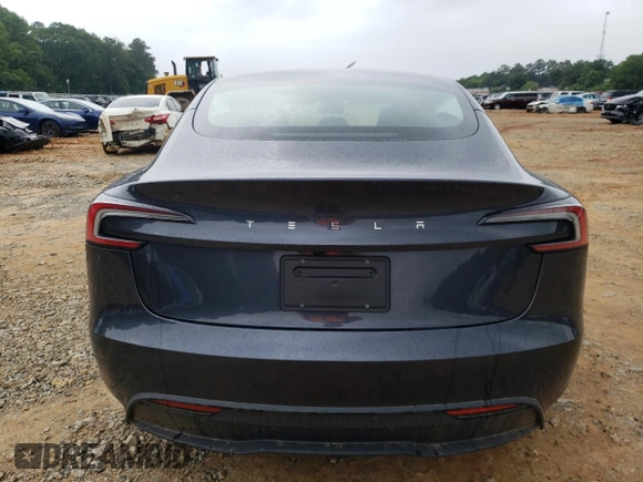 2024 Tesla Model 3 with VIN 5YJ3E1EA8RF755854, listed as a Copart auction lot 45986995 with 7,374 mi miles and Salvage Title. Bid and sale history available at DreamBid. Image 6.