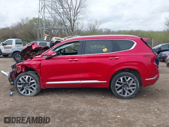 2023 Hyundai Santa Fe Calligraphy with VIN 5NMS5DAL4PH509920, listed as a IAAI auction lot 41951266 with 38,167 mi miles and . Bid and sale history available at DreamBid. Image 14.