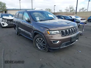2018 Jeep Grand Cherokee Limited z VIN 1C4RJEBG3JC472284, wystawiony jako IAAI lot #42094694 z przebiegiem 80 510 mil mil oraz . Historia ofert i sprzedaży dostępna na DreamBid. Obrazek 1.