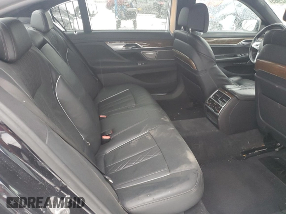 2018 BMW 7 Series 750i xDrive with VIN WBA7F2C54JB238260, listed as a Copart auction lot 89202965 with 51,634 mi miles and Salvage Title. Bid and sale history available at carsss.com. Image 10.