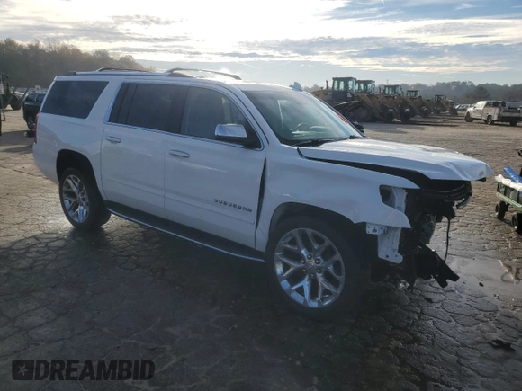 2019 Chevrolet Suburban LT with VIN 1GNSCJKC8KR354299, listed as a Copart auction lot 84266174 with 77,780 mi miles and Salvage Title. Bid and sale history available at carsss.com. Image 4.