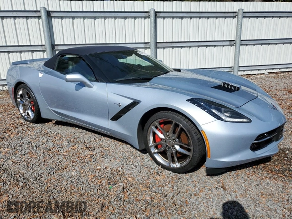 2017 Chevrolet Corvette Z51 2LT with VIN 1G1YK3D78H5109836, listed as a Copart auction lot 80411924 with 0 mi miles and Non Repairable. Bid and sale history available at carsss.com. Image 4.