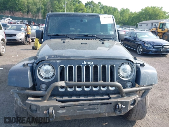 2017 Jeep Wrangler Unlimited Sahara with VIN 1C4BJWEG4HL518945, listed as a IAAI auction lot 42423505 with 155,828 mi miles and . Bid and sale history available at DreamBid. Image 12.
