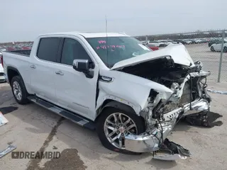 2020 GMC Sierra 1500 SLT with VIN 3GTP8DEDXLG360807, listed as a IAAI auction lot 41480213 with 58,647 mi miles and . Bid and sale history available at DreamBid. Image 1.