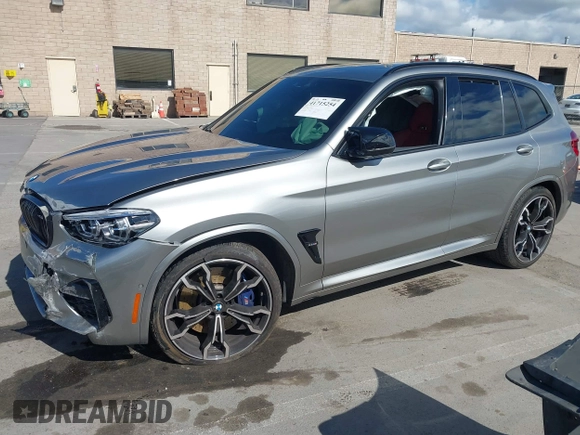 2020 BMW X3 M with VIN 5YMTS0C02L9B74262, listed as a IAAI auction lot 41715254 with 44,988 mi miles and . Bid and sale history available at DreamBid. Image 17.