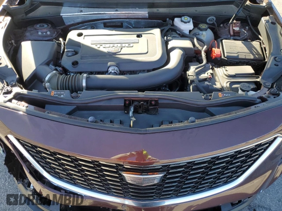 2023 Cadillac XT4 AWD Luxury with VIN 1GYFZBR42PF107893, listed as a Copart auction lot 74989124 with 9,579 mi miles and Salvage Title. Bid and sale history available at carsss.com. Image 14.