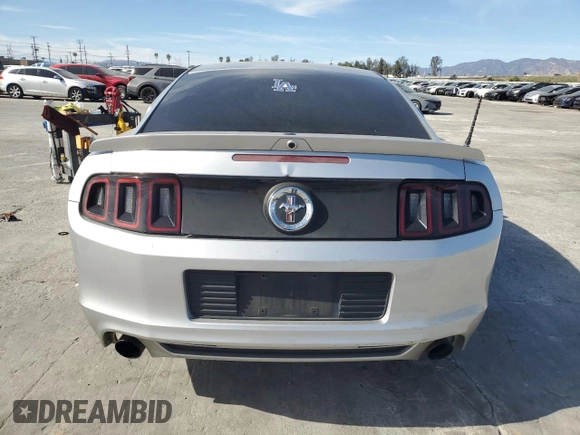 2014 Ford Mustang V6 with VIN 1ZVBP8AM8E5284876, listed as a Copart auction lot 46442325 with 120,078 mi miles and Salvage Title. Bid and sale history available at carsss.com. Image 6.