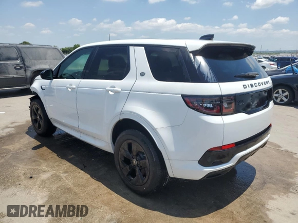2020 Land Rover Discovery Sport S R-Dynamic with VIN SALCT2FX2LH833799, listed as a Copart auction lot 59515224 with 12,843 mi miles and Salvage Title. Bid and sale history available at carsss.com. Image 2.