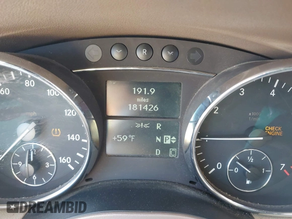 2007 Mercedes-Benz R 3.5L with VIN 4JGCB65E67A041599, listed as a IAAI auction lot 41776036 with 181,426 mi miles and . Bid and sale history available at DreamBid. Image 7.