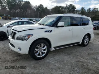 2012 Infiniti QX56 8-passenger with VIN JN8AZ2NC3C9317364, listed as a Copart auction lot 49665145 with 228,371 mi miles and Clean Title. Bid and sale history available at carsss.com. Image 1.