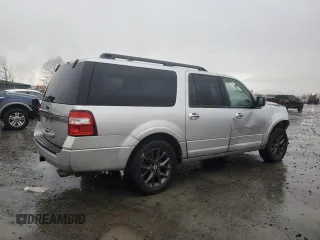 2017 Ford Expedition EL Limited with VIN 1FMJK2AT9HEA58881, listed as a Copart auction lot 88107865 with 117,557 mi miles and Salvage Title. Bid and sale history available at carsss.com. Image 3.