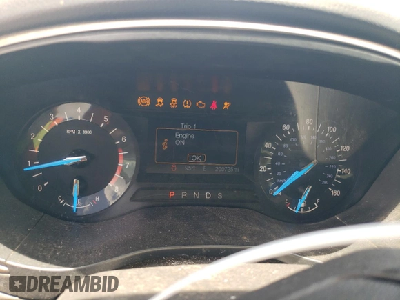 2015 Ford Fusion SE with VIN 1FA6P0HD7F5124054, listed as a Copart auction lot 63632815 with 200,725 mi miles and Clean title. Bid and sale history available at DreamBid. Image 9.