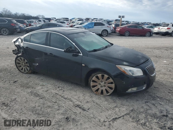 2011 Buick Regal CXL Turbo TO7 with VIN W04G15GV5B1078355, listed as a Copart auction lot 89405175 with 171,231 mi miles and Salvage Title. Bid and sale history available at carsss.com. Image 4.