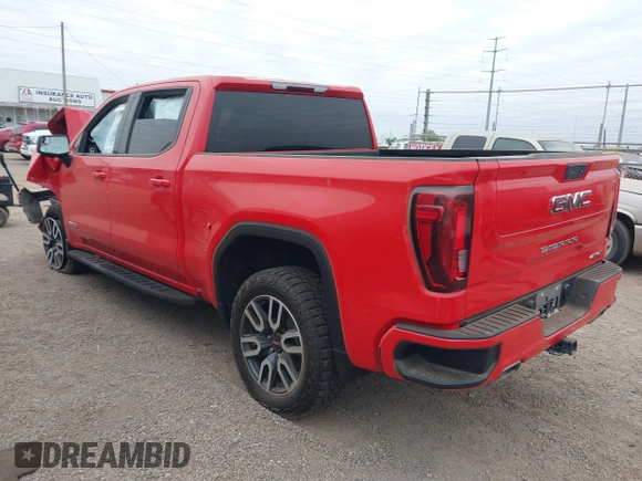 2021 GMC Sierra 1500 AT4 with VIN 3GTP9EEL1MG465554, listed as a IAAI auction lot 41279381 with 54,735 mi miles. Bid and sale history available at carsss.com. Image 3.