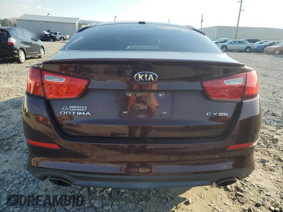 2015 Kia Optima EX with VIN 5XXGN4A71FG477921, listed as a Copart auction lot 46577475 with 117,873 mi miles and Salvage title. Bid and sale history available at DreamBid. Image 6.