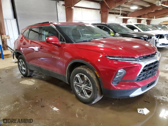 2023 Chevrolet Blazer LT with VIN 3GNKBCR46PS207755, listed as a Copart auction lot 48355195 with 22,557 mi miles and Clean Title. Bid and sale history available at carsss.com. Image 4.