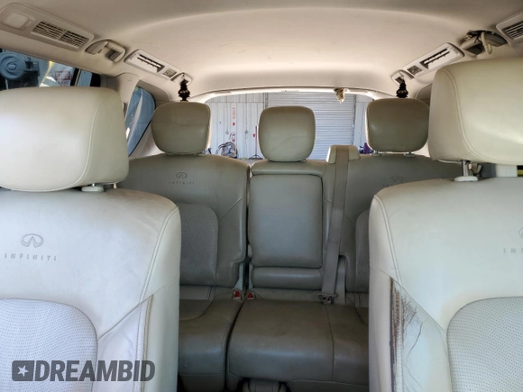 2011 Infiniti QX56 8-passenger with VIN JN8AZ2NC4B9302855, listed as a Copart auction lot 72986764 with 171,390 mi miles and Salvage Title. Bid and sale history available at carsss.com. Image 10.
