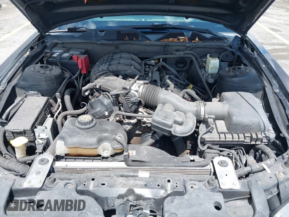 2013 Ford Mustang V6 with VIN 1ZVBP8AM5D5263496, listed as a IAAI auction lot 42580278 with 107,040 mi miles and . Bid and sale history available at DreamBid. Image 10.
