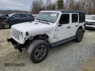 2023 Jeep Wrangler Sahara with VIN 1C4HJXEN1PW598815, listed as a Copart auction lot 42964275 with 29,458 mi miles and Salvage Title. Bid and sale history available at carsss.com. Image 1.