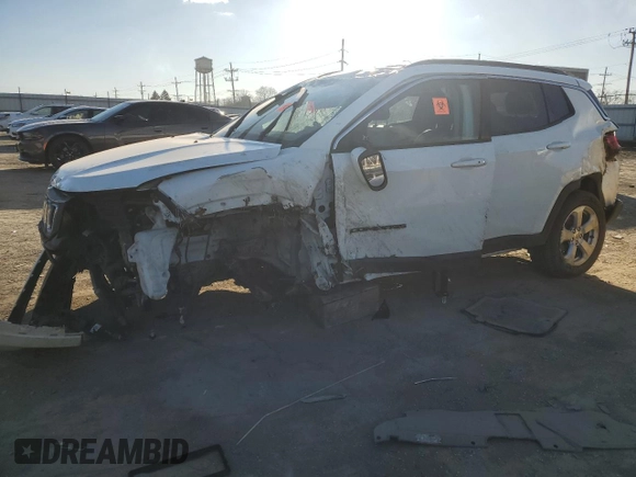 2019 Jeep Compass Latitude with VIN 3C4NJCBB4KT855244, listed as a Copart auction lot 83453204 with Not provided miles and Salvage title. Bid and sale history available at DreamBid. Image 1.