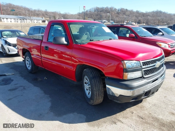 2006 Chevrolet Silverado 1500 Work Truck with VIN 3GCEC14X26G251343, listed as a IAAI auction lot 41665402 with 141,467 mi miles. Bid and sale history available at carsss.com. Image 1.