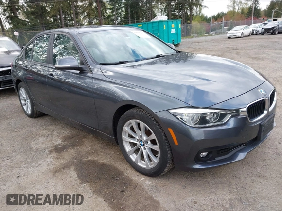2018 BMW 3 Series 320i xDrive with VIN WBA8E5G53JNV03333, listed as a IAAI auction lot 42018275 with 45,950 mi miles. Bid and sale history available at carsss.com. Image 1.