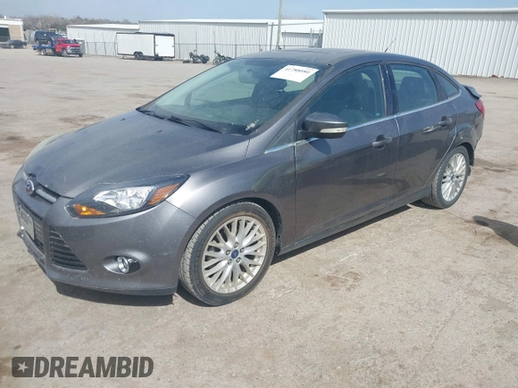 2014 Ford Focus Titanium with VIN 1FADP3J21EL299718, listed as a IAAI auction lot 41788080 with 91,748 mi miles. Bid and sale history available at carsss.com. Image 2.