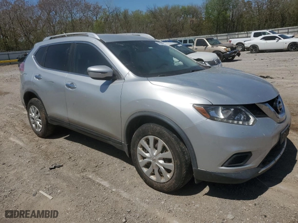2016 Nissan Rogue S with VIN JN8AT2MV1GW151826, listed as a Copart auction lot 52304785 with 106,835 mi miles and Salvage Title. Bid and sale history available at carsss.com. Image 4.