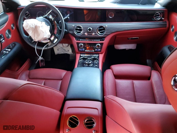 2021 Rolls-Royce Ghost with VIN SCATV0C09MU204490, listed as a Copart auction lot 81747624 with 0 mi miles and Salvage Title. Bid and sale history available at carsss.com. Image 8.