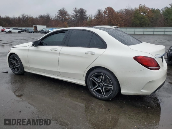 2019 Mercedes-Benz C with VIN NY75020, listed as a Copart auction lot 43911244 with 20,400 mi miles and . Bid and sale history available at DreamBid. Image 2.