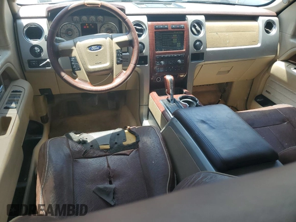 2009 Ford F-150 XL with VIN 1FTPW14VX9KA17124, listed as a Copart auction lot 55144375 with 257,748 mi miles and Salvage title. Bid and sale history available at DreamBid. Image 8.