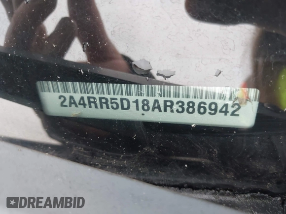 2010 Chrysler Town & Country Touring with VIN 2A4RR5D18AR386942, listed as a IAAI auction lot 42199851 with 143,924 mi miles and . Bid and sale history available at DreamBid. Image 9.