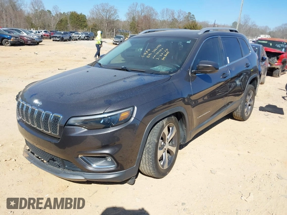 2019 Jeep Cherokee Limited with VIN 1C4PJLDB1KD392751, listed as a IAAI auction lot 41716866 with 69,545 mi miles and . Bid and sale history available at DreamBid. Image 18.