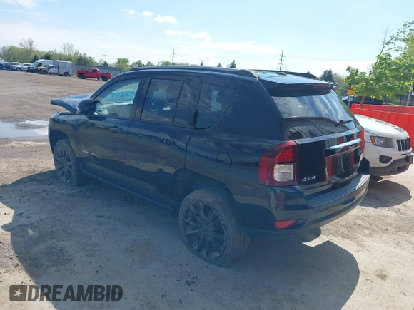 2017 Jeep Compass High Altitude with VIN 1C4NJDEB4HD205233, listed as a IAAI auction lot 41753295 with 89,695 mi miles and . Bid and sale history available at DreamBid. Image 3.