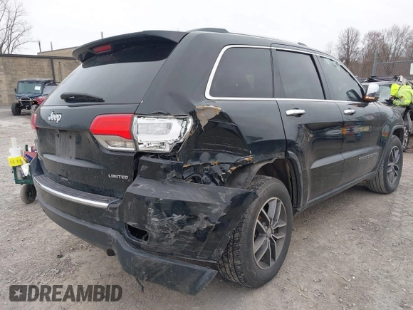 2018 Jeep Grand Cherokee Limited with VIN 1C4RJFBGXJC426778, listed as a IAAI auction lot 41913607 with 123,053 mi miles and . Bid and sale history available at DreamBid. Image 4.