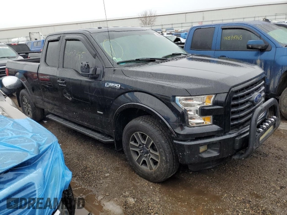2015 Ford F-150 XLT with VIN 1FTEX1EP4FFC17263, listed as a Copart auction lot 46047445 with 120,574 mi miles and Salvage Title. Bid and sale history available at carsss.com. Image 4.