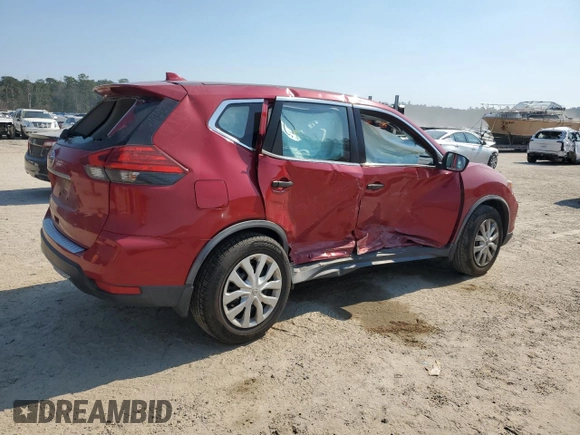2017 Nissan Rogue S with VIN JN8AT2MT6HW403702, listed as a Copart auction lot 46864555 with 66,035 mi miles and Salvage Title. Bid and sale history available at carsss.com. Image 3.