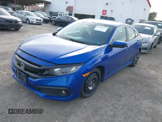 2019 Honda Civic Sedan Sport with VIN 2HGFC2F83KH592715, listed as a IAAI auction lot 41609225 with 1 mi miles. Bid and sale history available at carsss.com. Image 17.