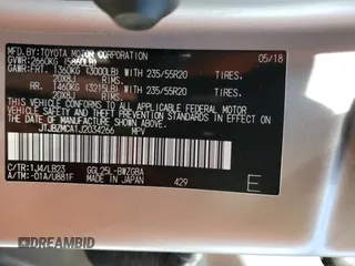 2018 Lexus RX 350 with VIN JTJBZMCA1J2034266, listed as a Copart auction lot 59900105 with 44,171 mi miles and Salvage title. Bid and sale history available at DreamBid. Image 13.